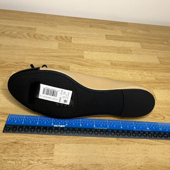 NWT Michael Kors Melody Toe Cap Ballet Flats Size 9 Black and Tan - Picture 6 of 8